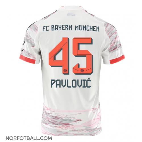 Billige Fotballdrakt Bayern Munich Aleksandar Pavlovic #45 Replika Bortedrakt 2025-26 Kortermet Billige Fotballdrakt Bayern Munich Aleksandar Pavlovic #45 Replika Bortedrakt 2025-26 Kortermet